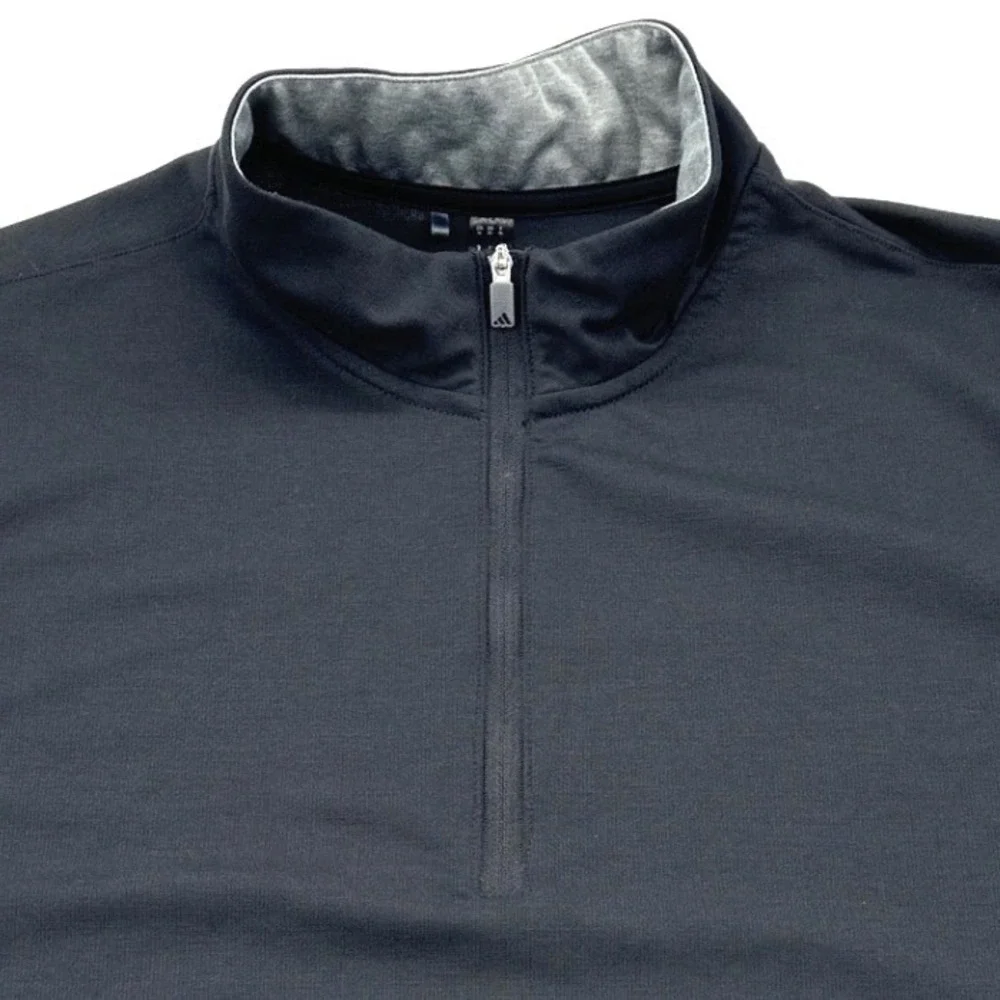 Adidas Mens Golf Vest XL Black IB4542 Quarter Zip Performance Pullover